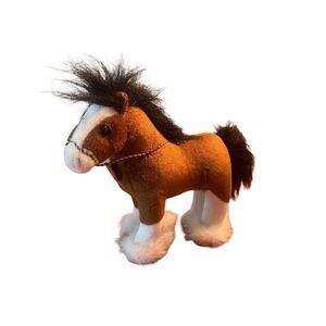 Breyer Clydesdale Horse 13” Plush Pony Brown White Standing